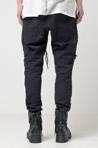 2301-PT02 Drop Crotch Crush Pants