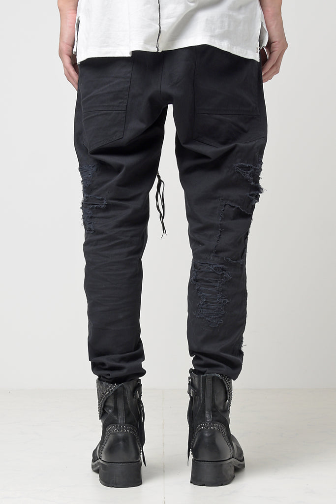 2301-PT02 Drop Crotch Crush Pants