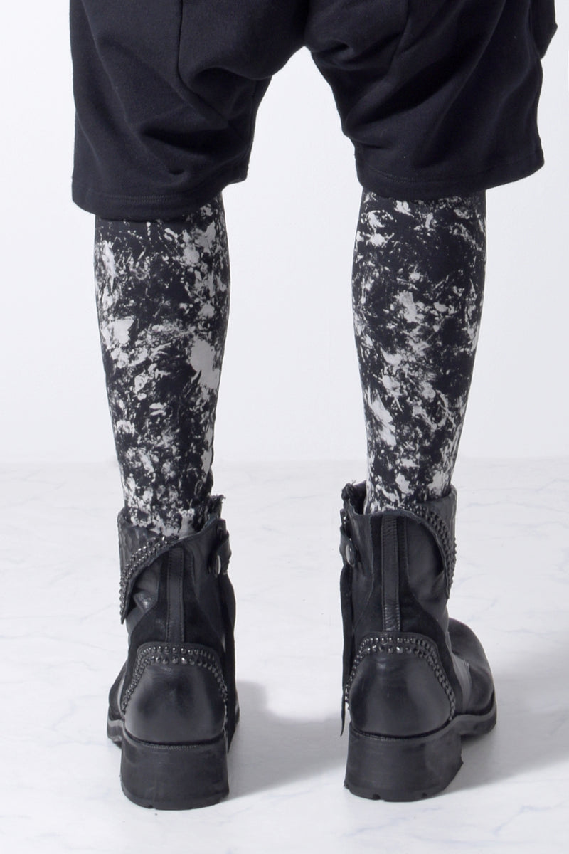 2202-PT07 Flake Discharged Leggings -Men's-
