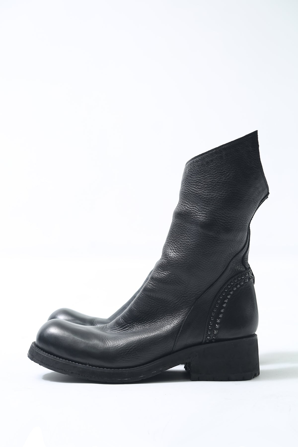 KMRii ケムリ Crush Short Boots クラッシュ ショート ブーツ レザー