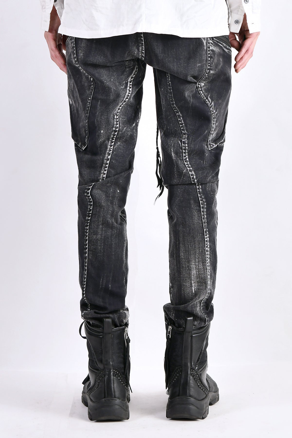 2102-PT02B Discharged Double Pocket Twill Pants 03