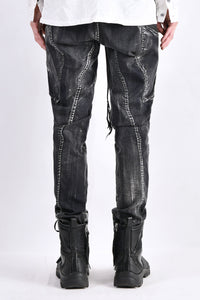 2102-PT02B Discharged Double Pocket Twill Pants 03