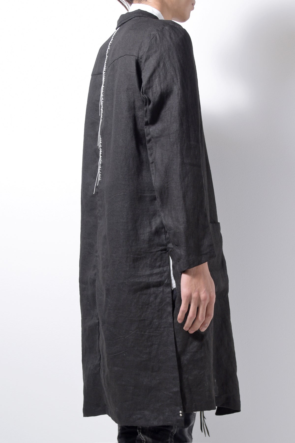 2201-JK02A Side Slit Tailored Coat Black