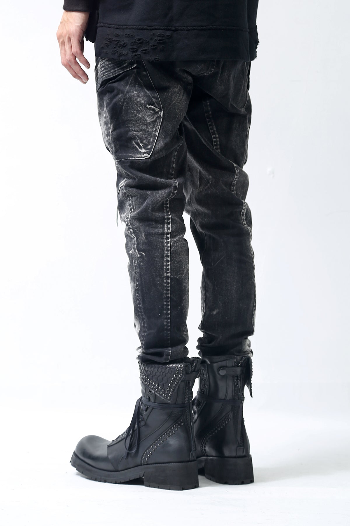 1902-PT06A Discharged Double Flap Pants