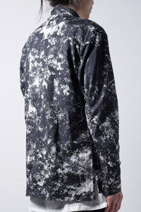 2202-SH03A Flake Discharged Slim Shirt