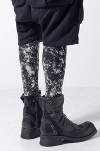 2202-PT07 Flake Discharged Leggings -Men's-