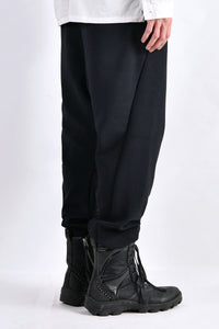2102-PT06 Nylon Stretch Track Pants Black