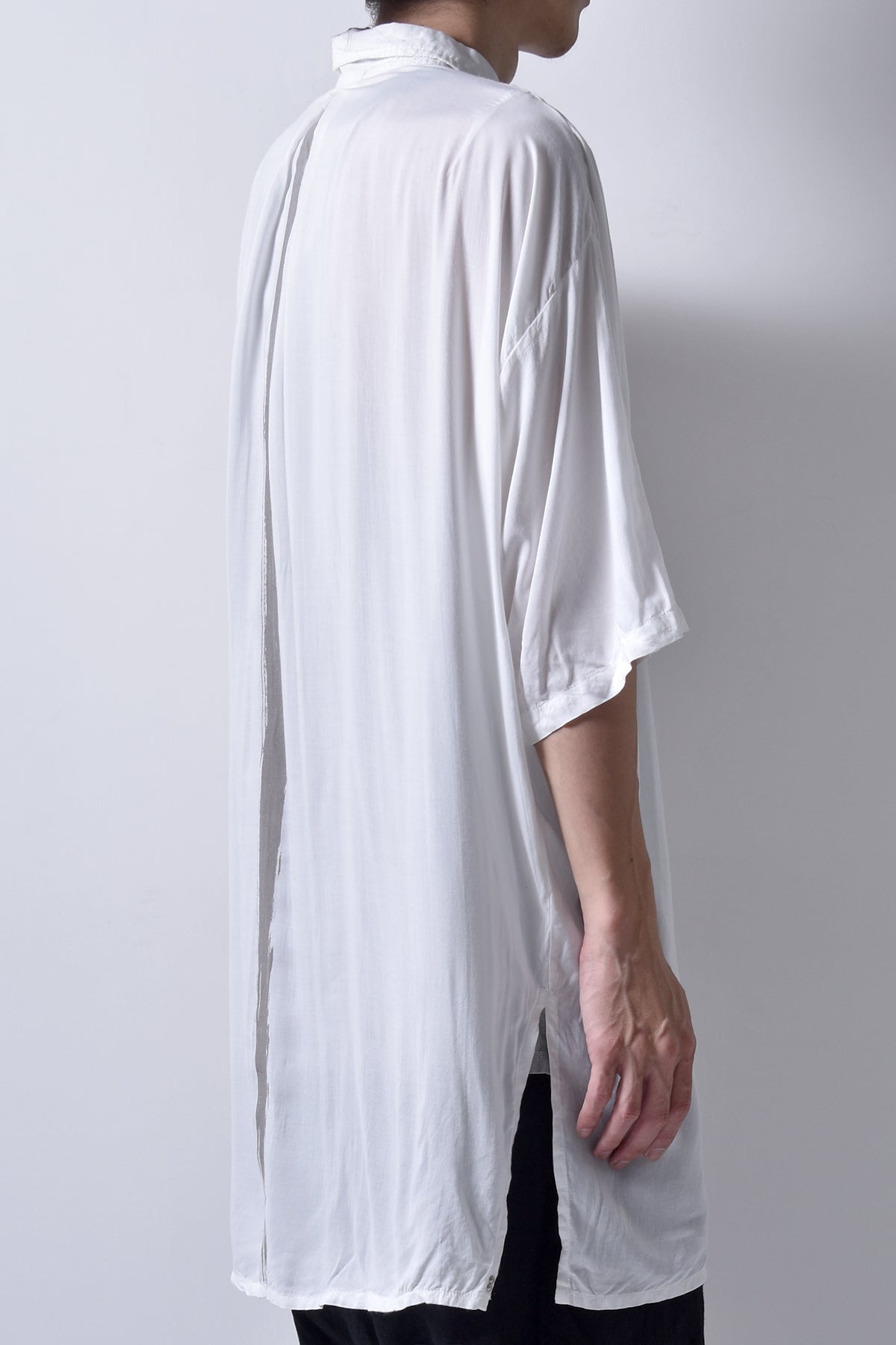 2101-SH05 Stealth Rayon Lazy Shirt_White