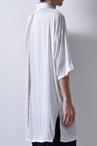 2101-SH05 Stealth Rayon Lazy Shirt_White