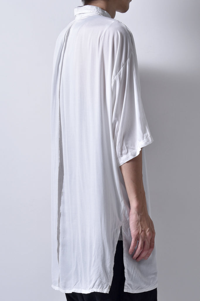 2101-SH05 Stealth Rayon Lazy Shirt White
