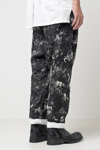 2301-PT08 Discharged Linen Layered Pants