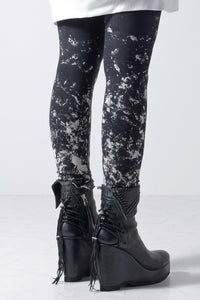 2202-PT07W Flake Discharged Leggings -Women's-