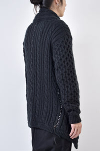 2002-KT02 Cable Combi Mohair CD Black