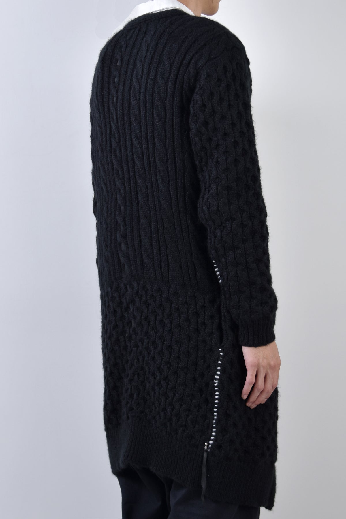 2002-KT03 Cable Combi Mohair Long CD Black