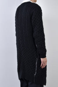 2002-KT03 Cable Combi Mohair Long CD Black