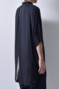 2101-SH05 Stealth Rayon Lazy Shirt_Black