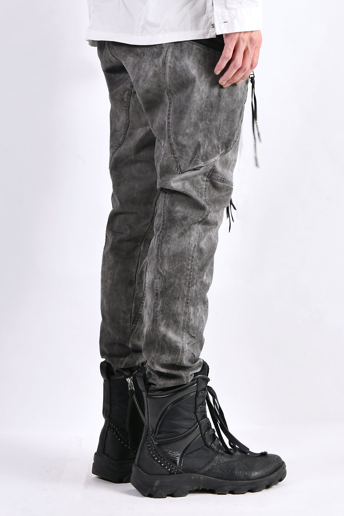 2102-PT02A Double Pocket Twill Pants 03 Charcoal