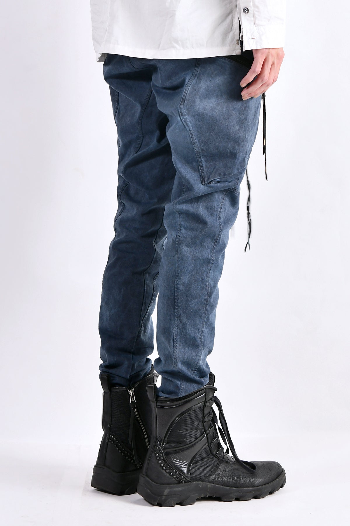 2102-PT02A Double Pocket Twill Pants 03 Navy