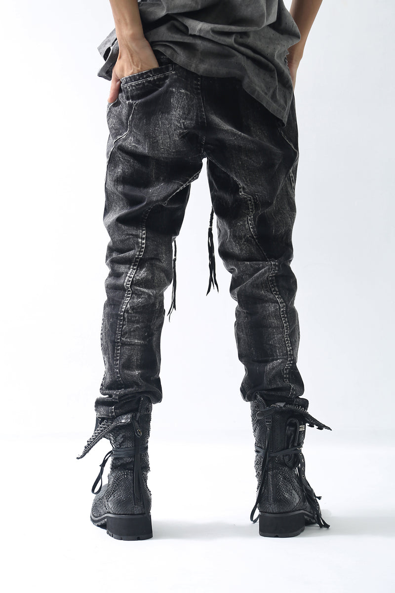 1902-PT06B Discharged Crush Pants