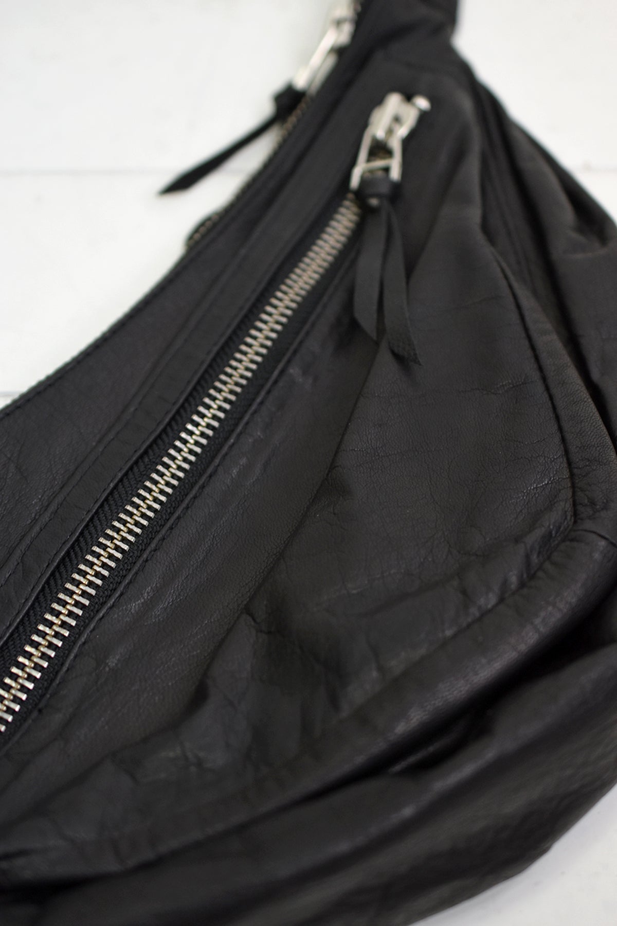 1901-BG02 Double Zip Shoulder Bag