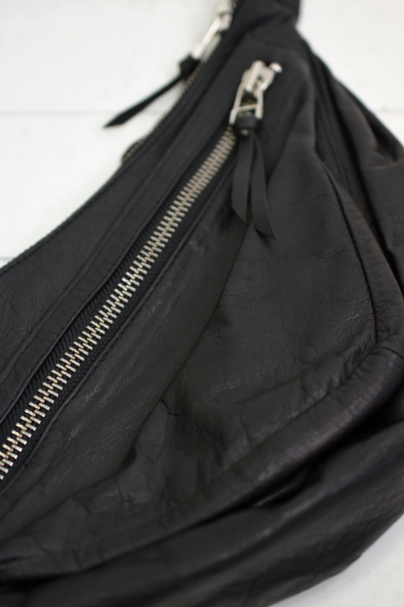 1901-BG02 Double Zip Shoulder Bag
