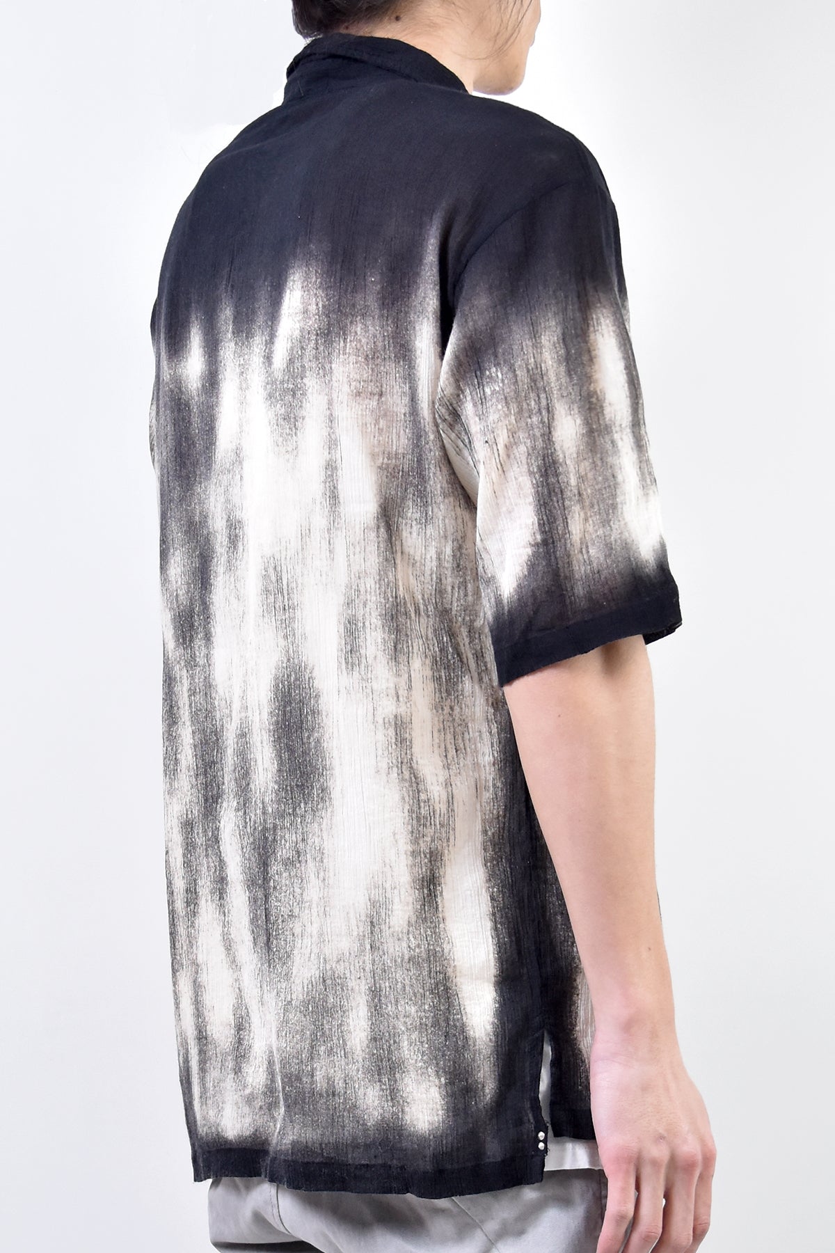 2101-SH04C Discharged Crepe Cotton Slim Shirt 02