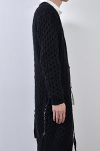 2002-KT03 Cable Combi Mohair Long CD Black