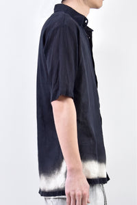 2101-SH04B Discharged Crepe Cotton Slim Shirt 01