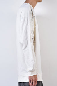 2002-TP04A Splash Bamboo Dolman Pullover White