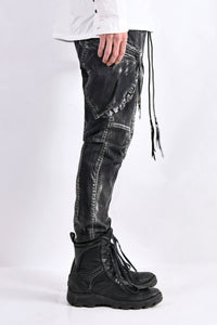 2102-PT02B Discharged Double Pocket Twill Pants 03