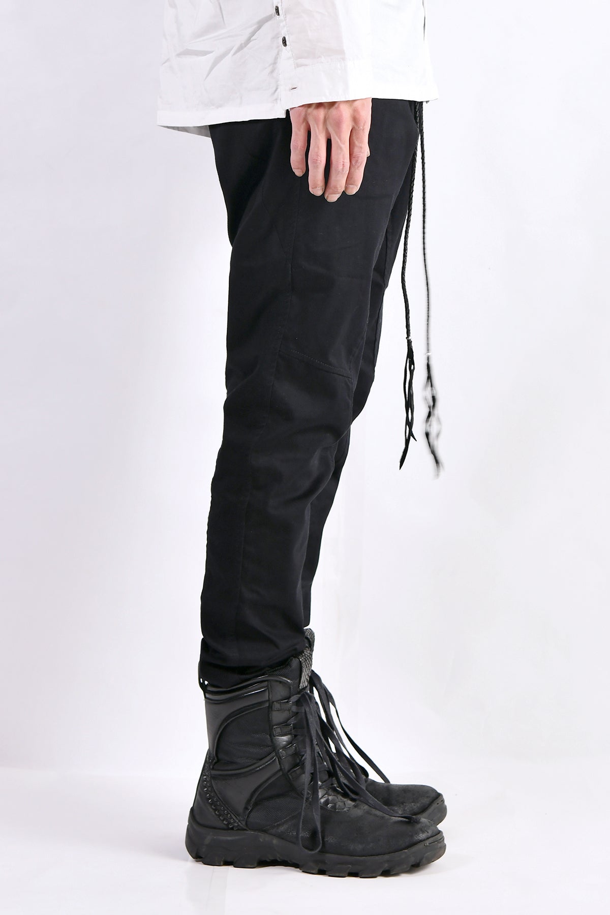 2102-PT01A Stretch Twill Pants 03 Black