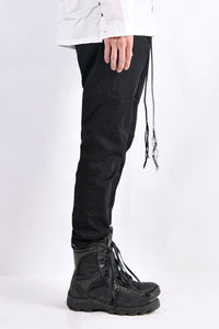 2102-PT01A Stretch Twill Pants 03 Black