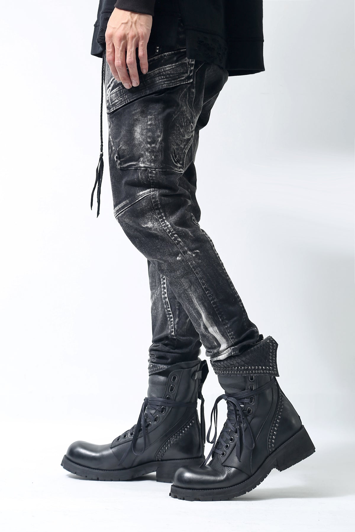 1902-PT06A Discharged Double Flap Pants