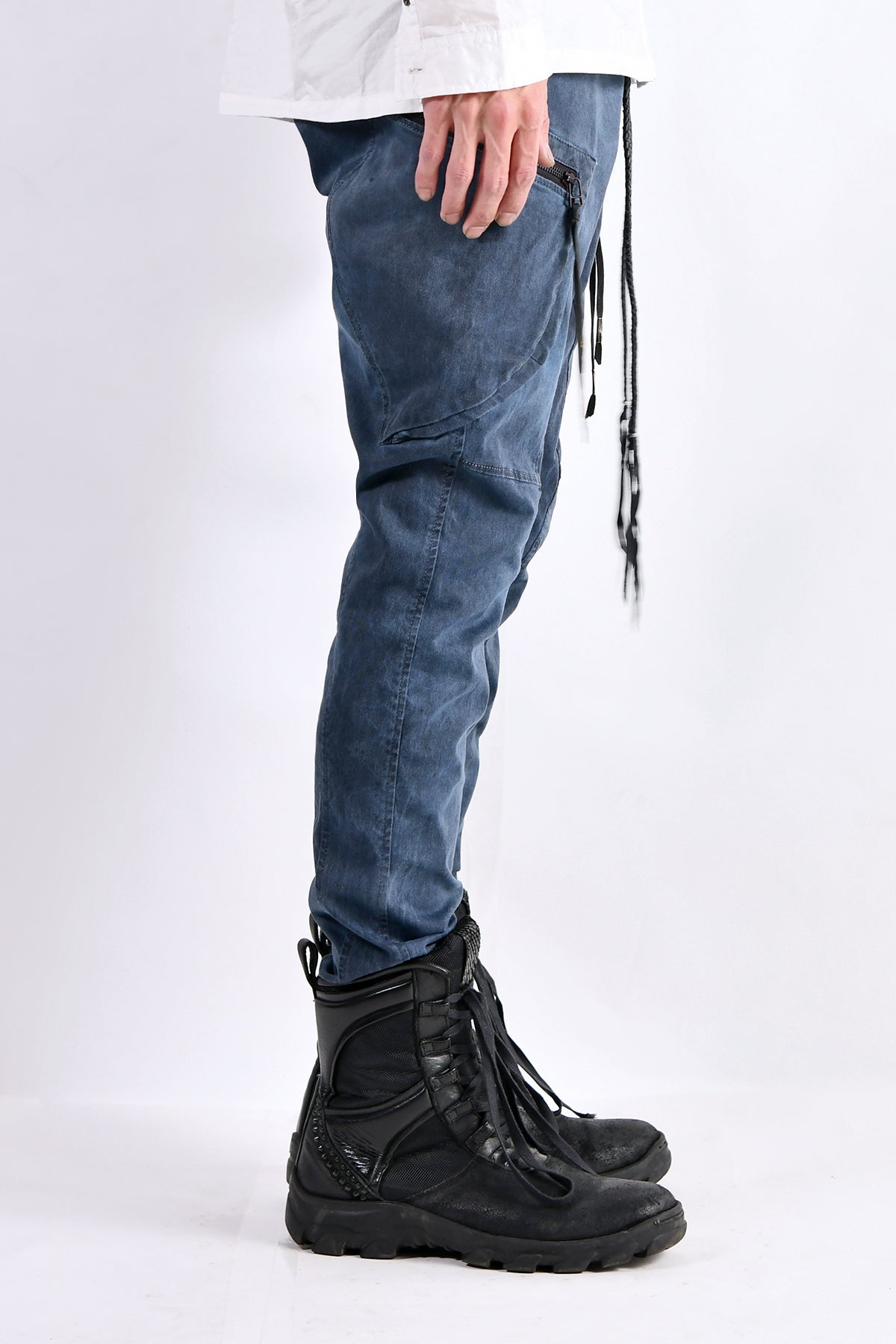 2102-PT02A Double Pocket Twill Pants 03 Navy