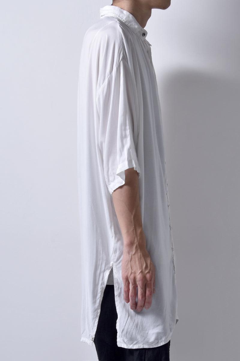 2101-SH05 Stealth Rayon Lazy Shirt_White