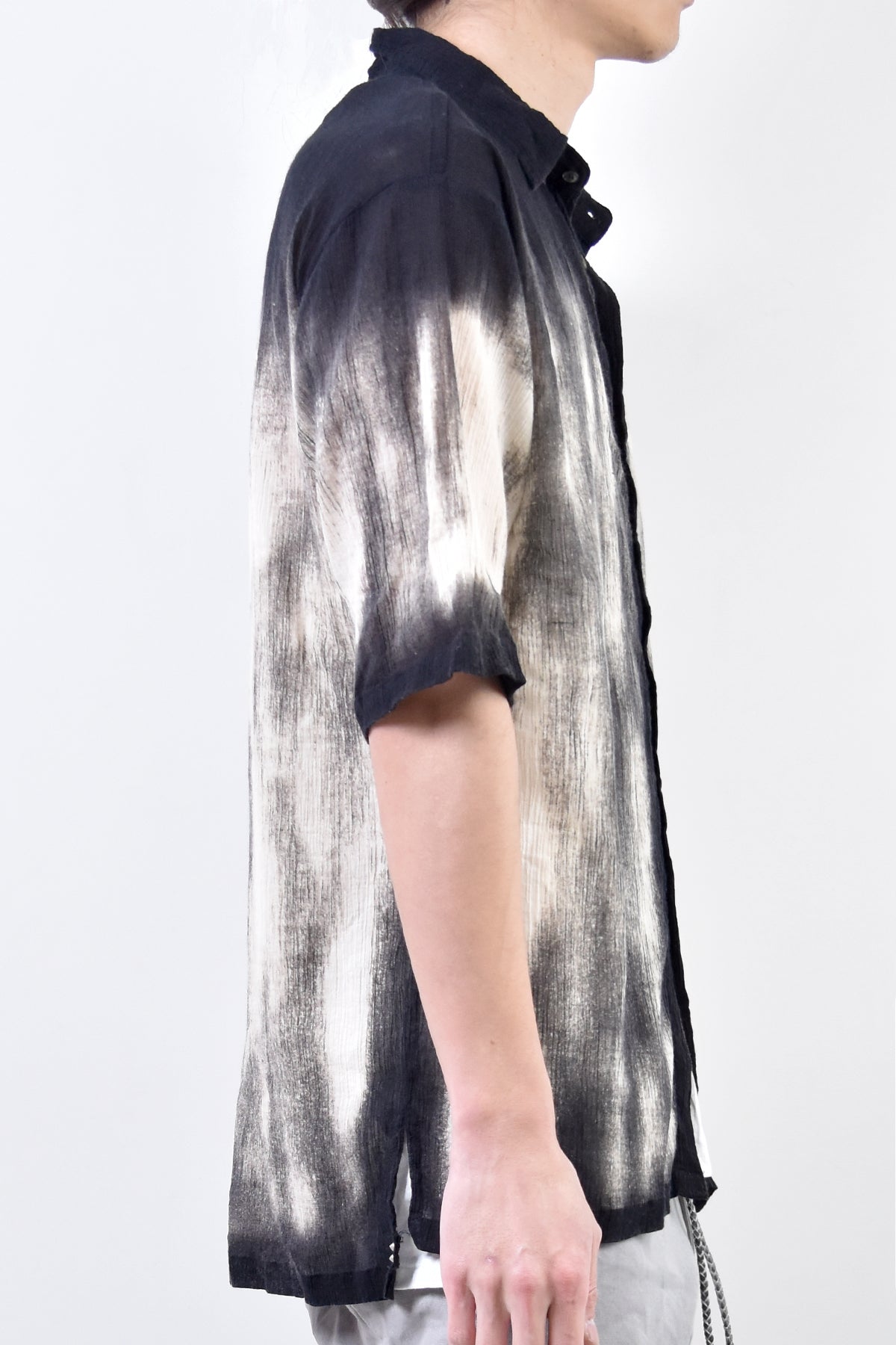 2101-SH04C Discharged Crepe Cotton Slim Shirt 02