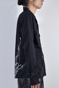 2002-SH07B Splash Field Shirt Black