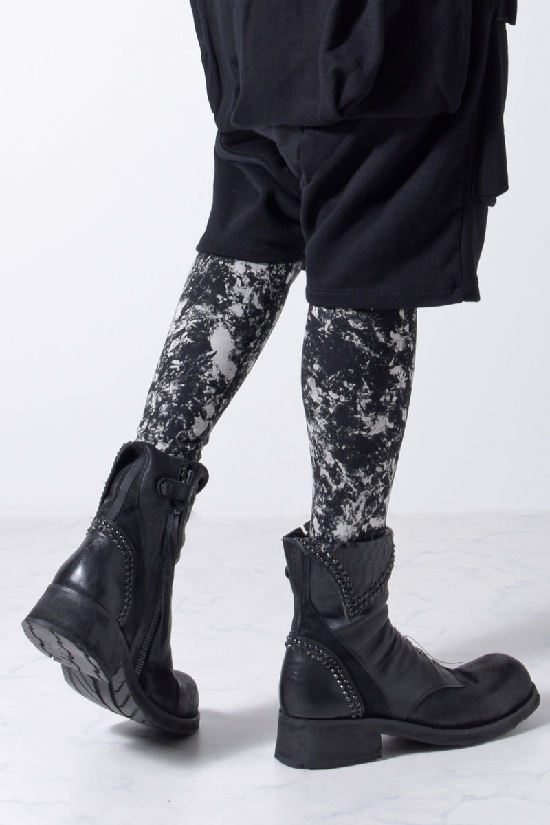 2202-PT07 Flake Discharged Leggings -Men's-