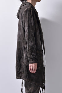 2102-TP04A Hooded Gauze CD / LS Brown